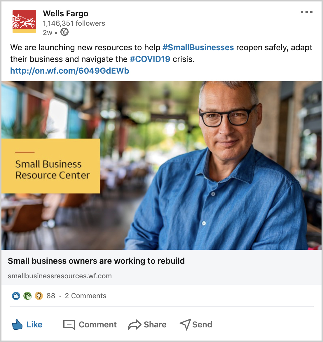 Small Business LinkedIn Post